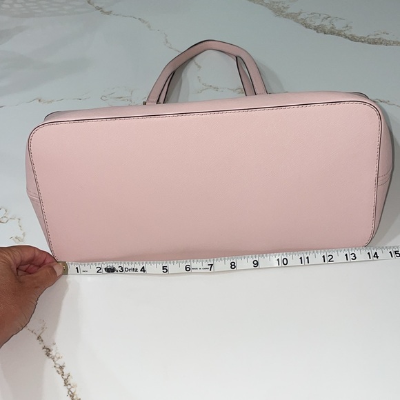 Michael Kors Light Pink Tote with Cutout Gold Accents - Picture 12 of 16